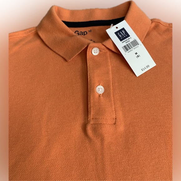 GAP kids orange polo never worn, med - Picture 4 of 6
